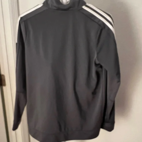 Adidas Boys size 14/16 Gray Track Jacket - Picture 4 of 5